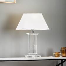Veronique Table Lamp Wide Base White