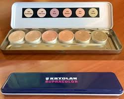 matte kryolan supracolor palette for