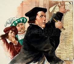 martin luther nailing his ninety five