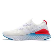 We've run the new nike react. Nike Epic React Flyknit 2 White Blue Bright Crimson Men Running Shoes Cj7794 146 Kixify Marketplace