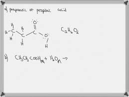 Solved Propanoic Acid Is A Weak Acid