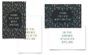 christmas wishes greeting card template