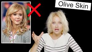 right blond shade for olive skin you