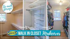 The best thing about this closet system just might be its ability to adapt to any setting; Walk In Closet Diy Makeover Master Closet Organization Ikea Algot Closet Transformation Youtube