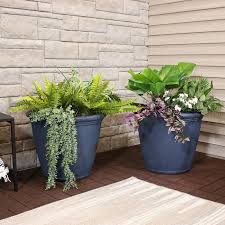 Find the best prices for large terracotta plant pots on shop better homes & gardens. Sunnydaze 24 Anjelica Outdoor Flower Pot Slate Finish 2 Pack