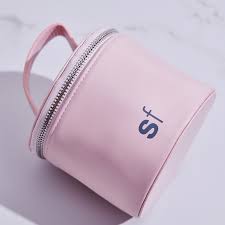 pink cosmetic makeup bag skin