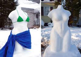 Nude snow sculpture in Rahway leads police to request 'snowlady' cover-up -  nj.com