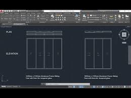 How To Draw Sliding Door In Autocad