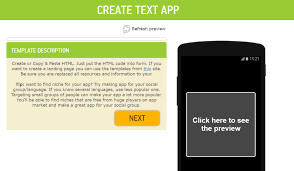 create an android app using html code