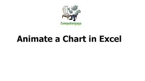 Animate A Chart In Excel
