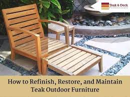 maintain teak outdoor furniture
