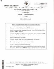 Free geography csec past papers and answers. Csec Geography Specimen Multiple Choice 2008 Geography Mcqs 2008 Qxd 10 14 Page 1 Caribbean Examinations Council Secondary Education Certificate Course Hero