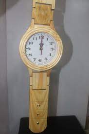 Large Wooden Wall Clock Statement