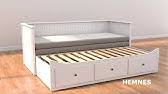 Vom doppelbett über hochbett, etagenbett zum. Maya S Neues Ikea Hemnes Bett Youtube
