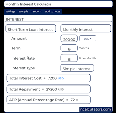 Monthly Simple Compound Interest