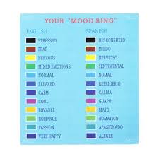 Mood Ring 10 Pcs Pack Mood Ring Chart Mood Ring Color