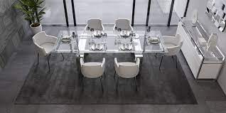 Nabu Extendable Glass Dining Table