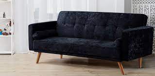 modern miami crushed velvet sofa bed