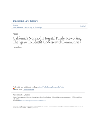 Pdf Californias Nonprofit Hospital Puzzle Reworking The