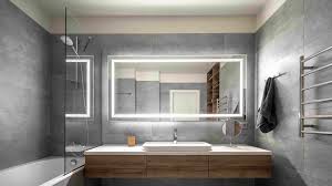 how to install an led bathroom mirror