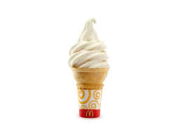 mcdonald s vanilla ice cream cone the