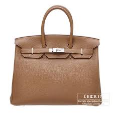 Hermes Birkin Bag 35 Alezan Togo