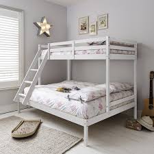 sundeburg double bunk bed frame white