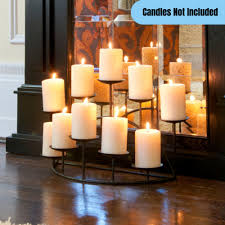 10 Candle Metal Candelabra Bedroom