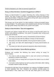 calam eacute o essay on discrimination excellent suggestions to write it essay on discrimination excellent suggestions to write it