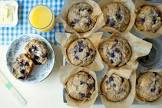 100  whole wheat blueberry muffins