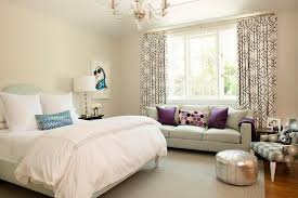Teenage Girl Bedroom With Gray Sofa As