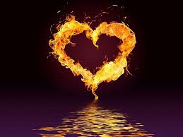 on fire love fire hd wallpaper