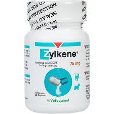 Vetoquinol Zylkene Behavior Support Capsules Small Dog Cat Supplement 75 Mg 30 Count
