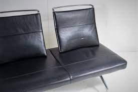Italian Lounge Seating Sofa In Black