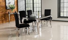 Polished Metal 200cm Dining Table