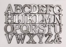 Letters Galvanized Metal