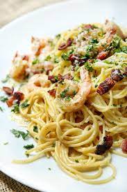 Best Shrimp Spaghetti Carbonara Recipe Delish Com gambar png