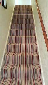 striped carpet runner to stairs