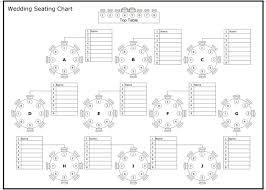 Wedding Reception Seating Chart Template Word Templates 17618