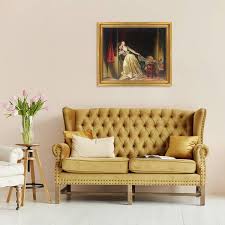 La Pastiche The Stolen Kiss Late 1780s With Versailles Gold Queen Frame 25 X 29 Wood