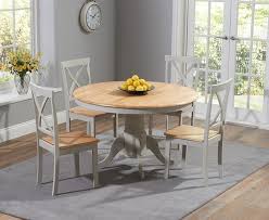Oriental light wood dining table 4 chairs set cs1555. Elstree 120cm Oak And Grey Round Dining Table Set Only Oak Furniture