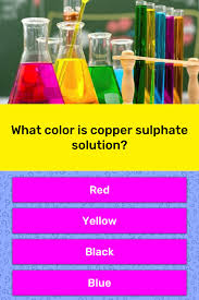 what color is copper sulp solution