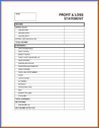 Free Printable Profit And Loss Statement For Small