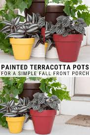how to paint flower pots for outdoors