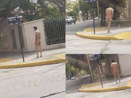 Encontraron a un hombre totalmente desnudo en el centro y solo llevaba ¡su  tapaboca! 