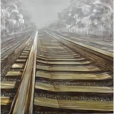 Peterson Artwares Railway Tracks Metal