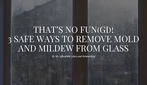 Remove Mold And Mildew From Glass