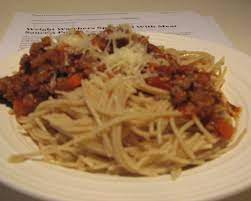 weight watchers spaghetti with meat