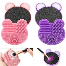 2 pack makeup brush cleaning mat with