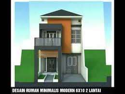 Desain rumah mediterania minimalis 1 dan 2 lantai. Desain Rumah Minimalis Modern 6x10 2 Lantai Youtube